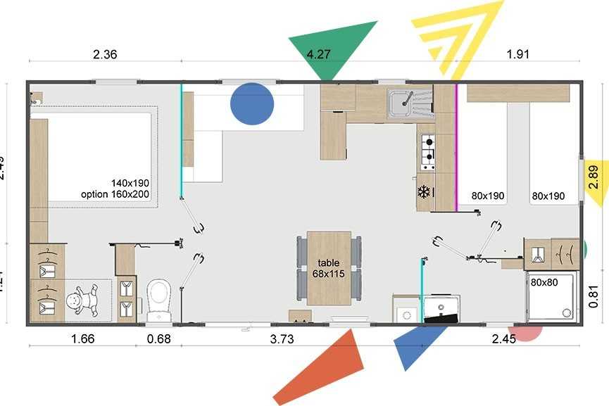 Mobil-home à vendre Mobil home neuf 2chambres à Fouesnant Fouesnant Camping le Vorlen***