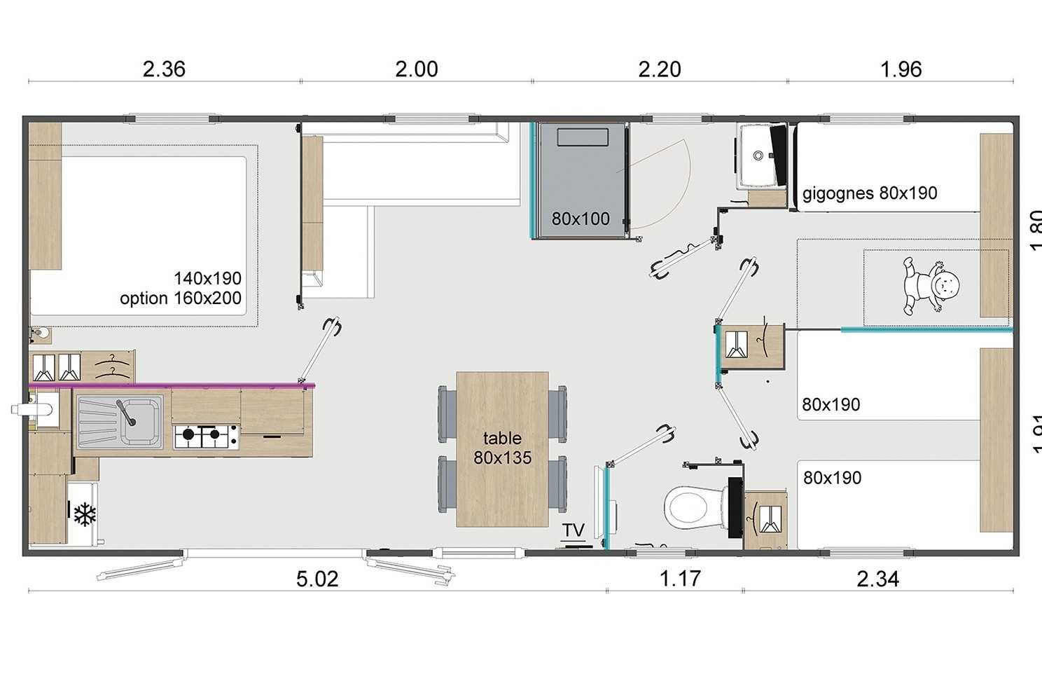 Mobil-home à vendre Mobil home neuf 3Chambres à Fouesnant Fouesnant Camping le Vorlen***