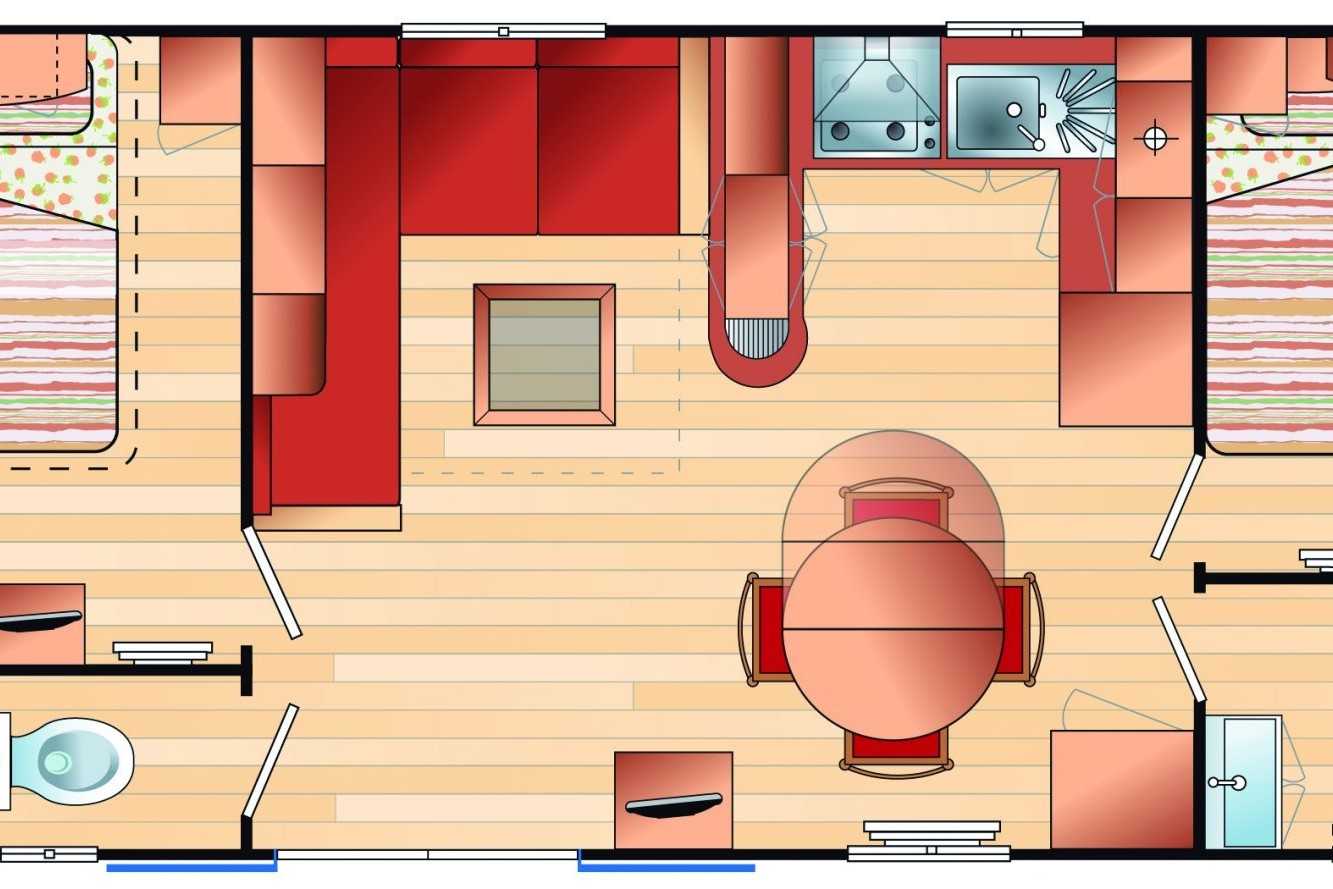 Mobil-home à vendre Mobil home d'occasion 2chambres à Ste Nathalène Sainte-Nathalène Camping de Maillac****